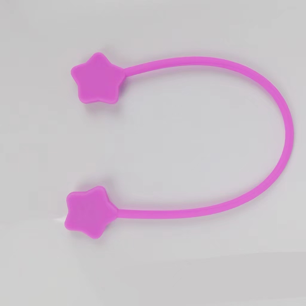 Star Magnet Winder Silicone Material Mobile Phone Wire Organizer Magnet Wire Clip - Image 2