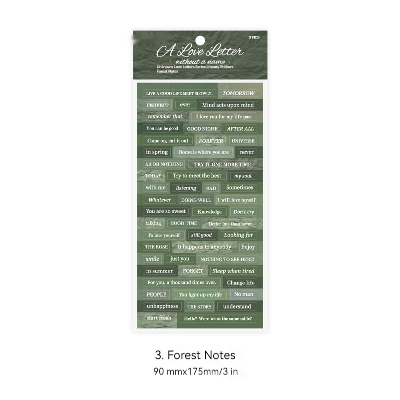 Ins English Quotations DIY Decoration Material Sticker - Image 5