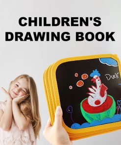 Children's Portable Drawing Book Blackboard Album Early Education Gift