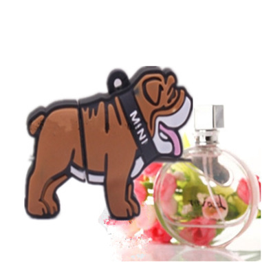 Creative cute animal silicone Bulldog car 8g16g U disk - Image 4