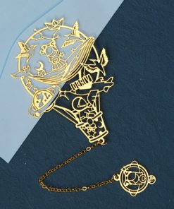 Alternative view of Twelve Constellations Series Metal Bookmark Brass Hollowed Out