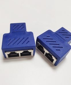 RJ45 Network Three-way Tee Network Cable Cable Seperater Network Cable Extension One Divided Into Two Adapter IPTV Network Cable Connector