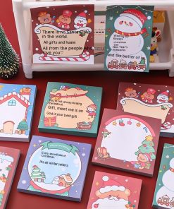 Cartoon Christmas Sticky Notes Student Stationery