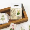 45 Piece Vintage Plant Sticker Set