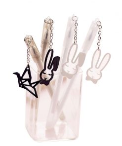 Paper crane rabbit pendant gel pen