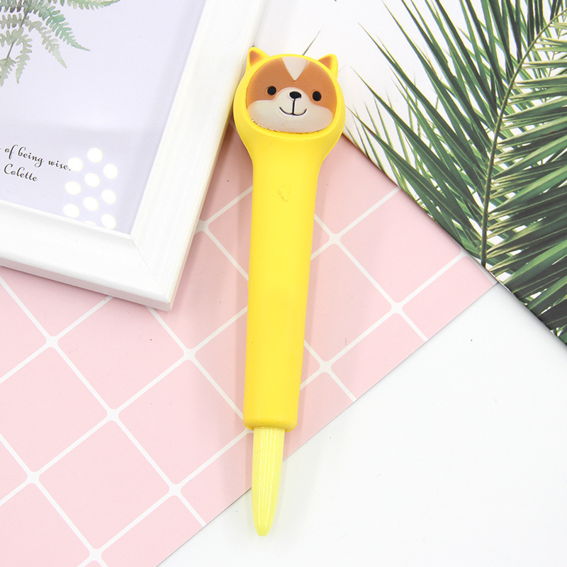 Compatible with Apple , Vent Pen Pressure Pen Creative Cartoon Soft Students Use Pinch Pen Cute Super Cute Gel Pen Decompression Pen - Image 5