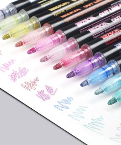 Alternative view of Double line pen color hand account pen