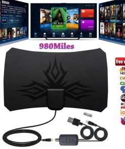 Alternative view of Irregular flame pattern HDTV antenna