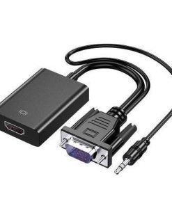 VGA To HDMI Adapter Cable With Audio Power Supply 1080p Plug And Play