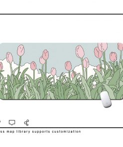 Alternative view of Oversized Cute Girl Student Desk Mat Large Office Computer