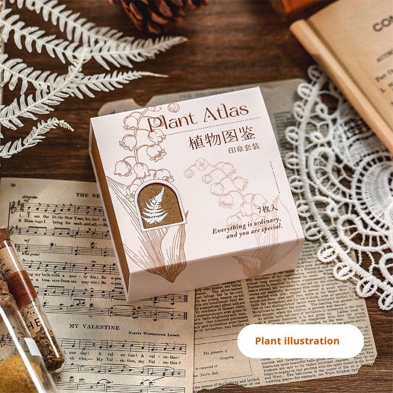 Mr Paper Seal Suit Romantic Handmade Series Vintage Journal DIY Decorative Painting 7 Pieces In 2 Options - Image 7