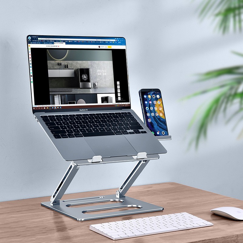 Metal Laptop Stand Office Adjustable Lift Table - Image 3