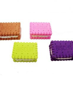 Alternative view of Sandwich Biscuit Shape Eraser DIY Removable Food Cake
