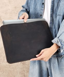 Computer Multi-functional Crazy Horse Leather Horizontal Liner Bag