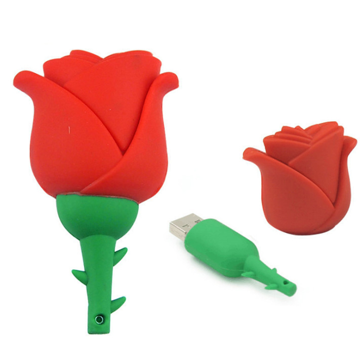 Fashion personality creative cute cartoon anime rose shape USB flash drive - Image 5
