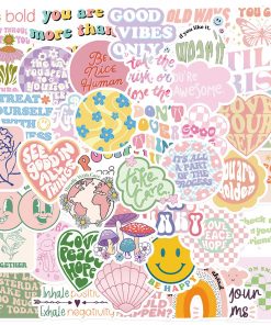 Motivational Statement Stickers Decorated
