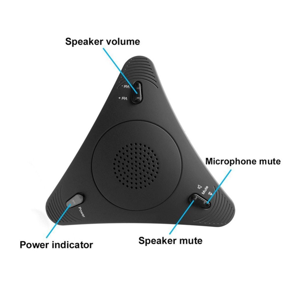 Video Conference Omnidirectional Microphoneconference Microphone Echo Canceller USB Free Drive - Image 4