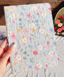Applicable To Pad Protective Leather Case Flower Drop-resistant Case With Pen Slot