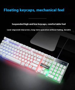 Alternative view of Wired Keyboard Luminous Desktop And Notebook Computer Accessories