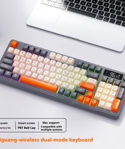 Alternative view of Wireless Bluetooth Dual-mode Russian Keyboard Display