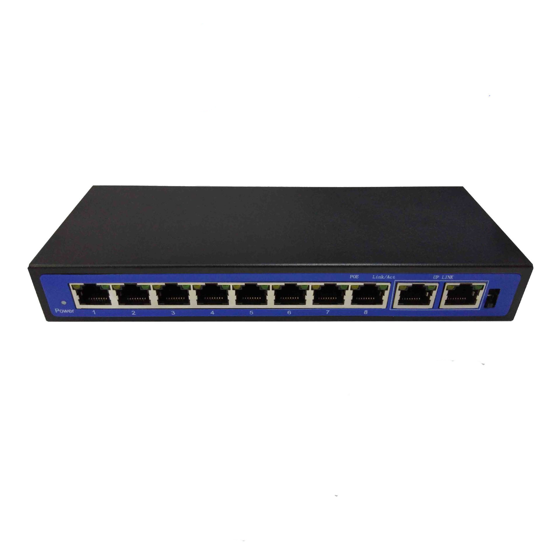 8+2 power 10 port 100M POE switch wireless AP 48V external power supply - Image 4