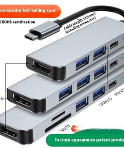Alternative view of Portable Notebook And Tablet Computer Six In One Expansion Dock
