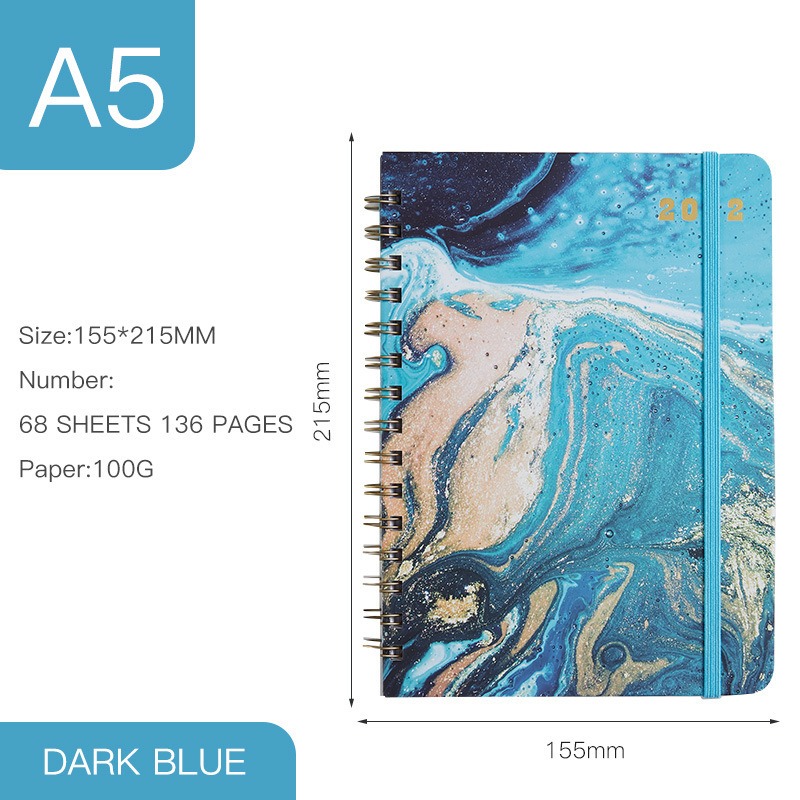 Annual Calendar A5 Coil Notebook English Book - Image 10