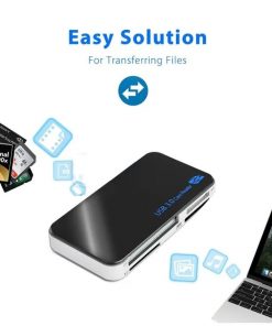 Alternative view of USB 3.0 Memory Card Reader Adapter 5GBPS Fit For CF  TF  SD Micro SD XD M2 MS Card