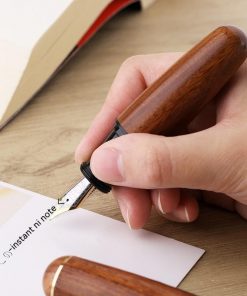Alternative view of Solid Wood Ink Pen Fine Tip Cute Chubby Short Pen
