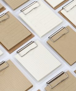 Creative Cowhide Color Board Clip Sticky Note For Students Can Tear N Times