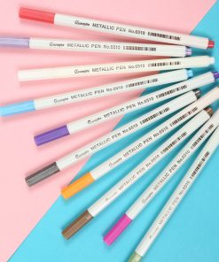 Color black card album color metal pen