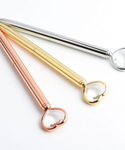 Alternative view of Creative Crystal Love ball diamond metal pen