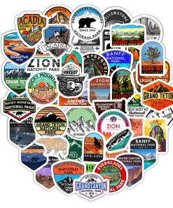 Alternative view of 50 Pieces National Park Stationery Stickers Computer Cellphone Luggage Stickers