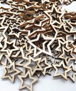 Alternative view of Wooden Crafts Five-pointed Star Hollow Handmade Accessories