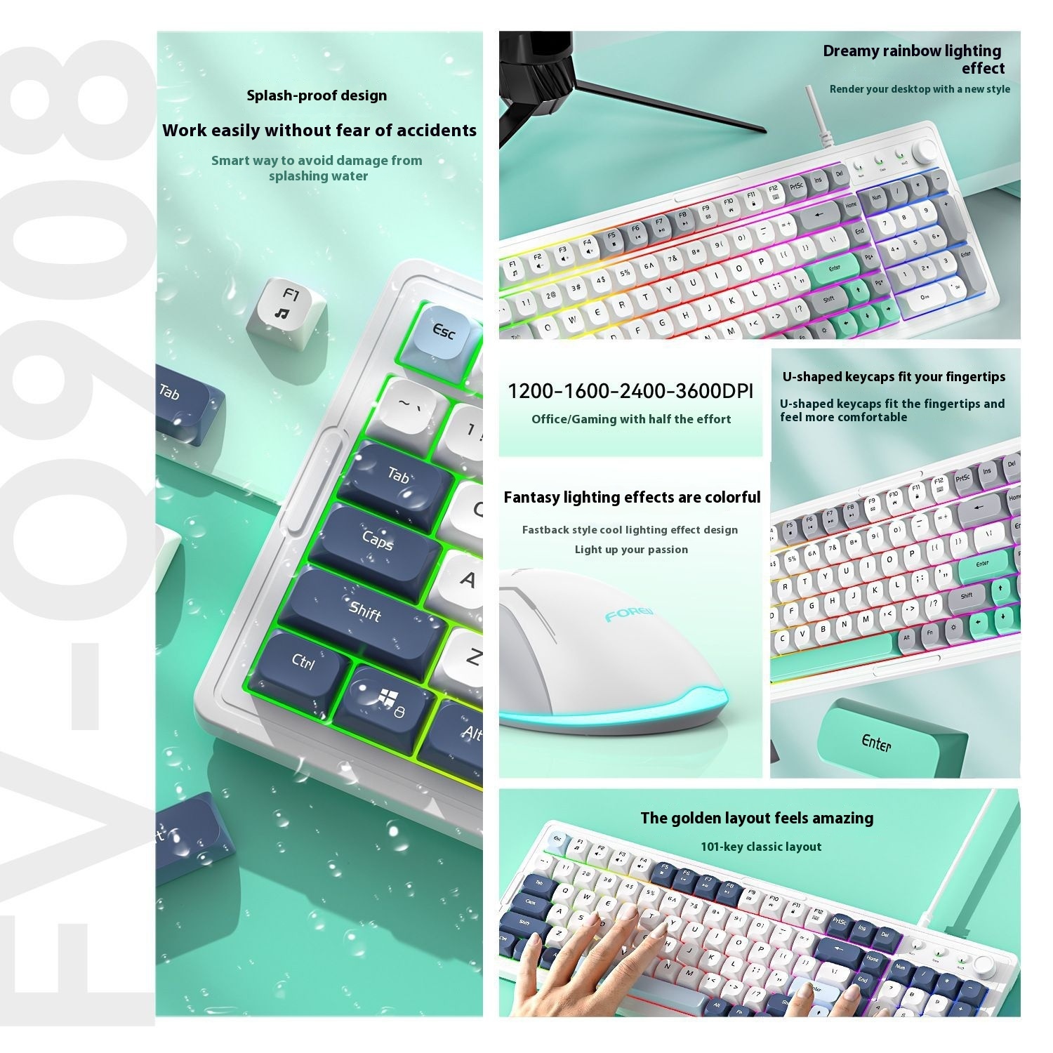 Mechanical Keyboard Customized Three-mold Machinery Key Mouse Suit - Image 3