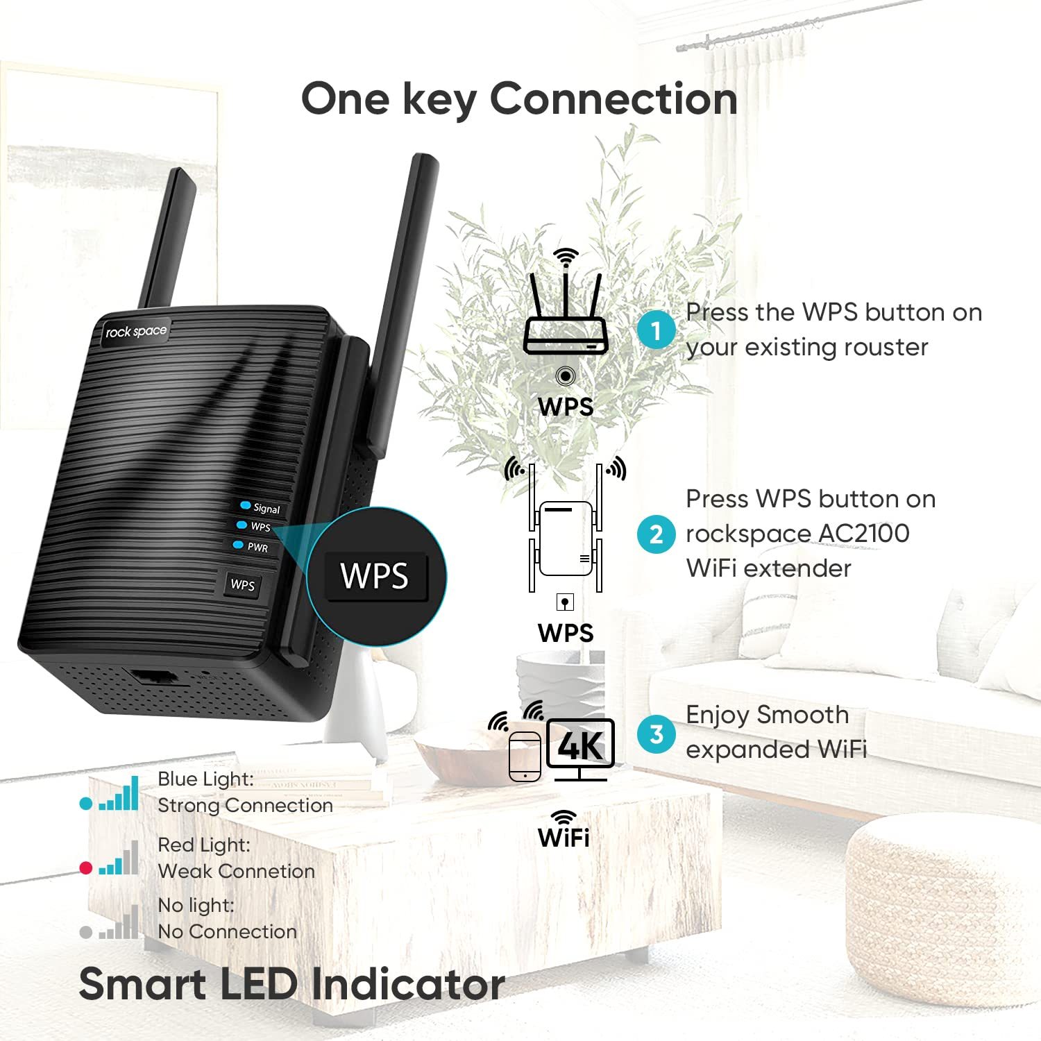 WiFi Extender Home WiFi Booster Dual-band Wireless Extension Supports Multiple Devices - Image 6
