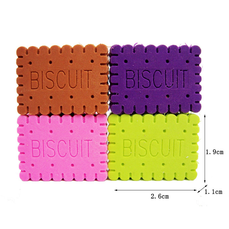 Sandwich Biscuit Shape Eraser DIY Removable Food Cake - Image 3