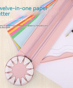Multifunctional 12-in-1 Paper Cutter Dotted Plastic Paper Cutting Machine