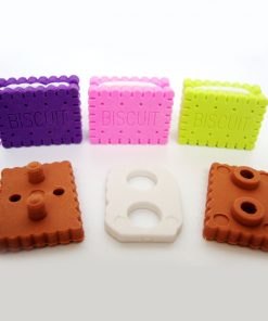 Sandwich Biscuit Shape Eraser DIY Removable Food Cake