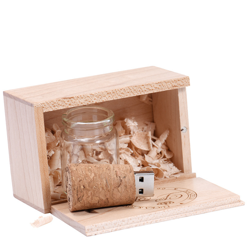 Personalized Wood Lettering Drift Bottle Storage Disk - Image 3