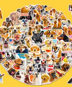 Realistic Dog Facial Expression Pack Stickers
