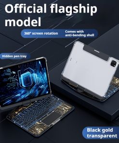 Transparent Rotating Keyboard For Air5 Protective Case Tablet PC