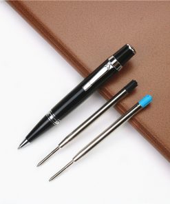 Pocket Signature Pen Free Full Metal Black Portable Rollerball Pen