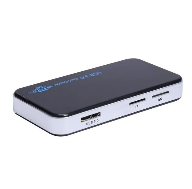USB 3.0 Memory Card Reader Adapter 5GBPS Fit For CF TF SD Micro SD XD M2 MS Card