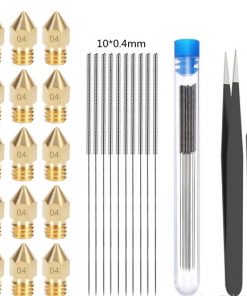 Alternative view of 3D Printer Accessories Pointed Brass MK8 Nozzle Alloy Cleaning Pin MK8 Nozzle Kit