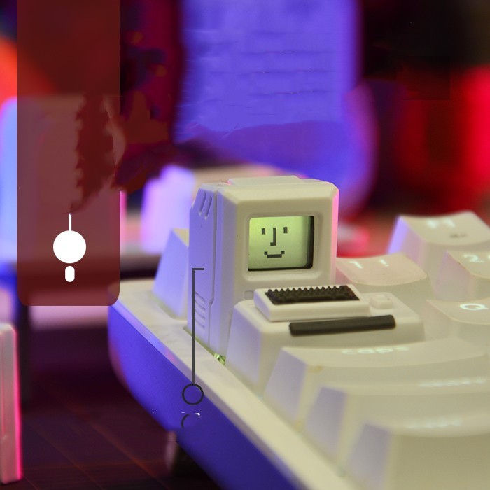 Macintosh Styling Retro Personality Transparent Key Cap - Image 2