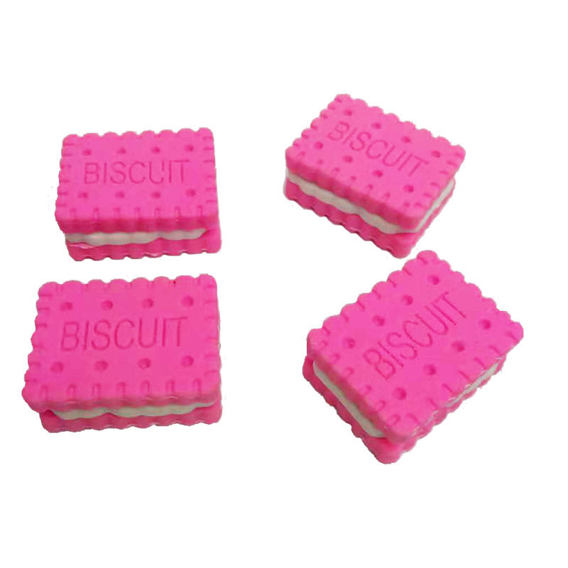 Sandwich Biscuit Shape Eraser DIY Removable Food Cake - Image 4