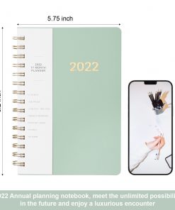 Alternative view of Full English 365 Day Coil Annual Calendar Student Plan Notebook