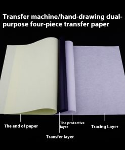 Alternative view of Tattoo Transfer Paper Quadruple Copy Paper A4 Hand Drawing Lines Clear Machine Conversion With Transfer Paste Gel