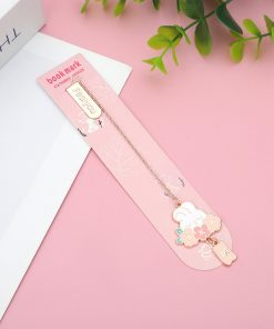 Alternative view of Creative Cartoon Metal Pendant Bookmark Journal Decoration Cute Cherry Cat Small Pendant Pendant Student Exquisite Book Holder